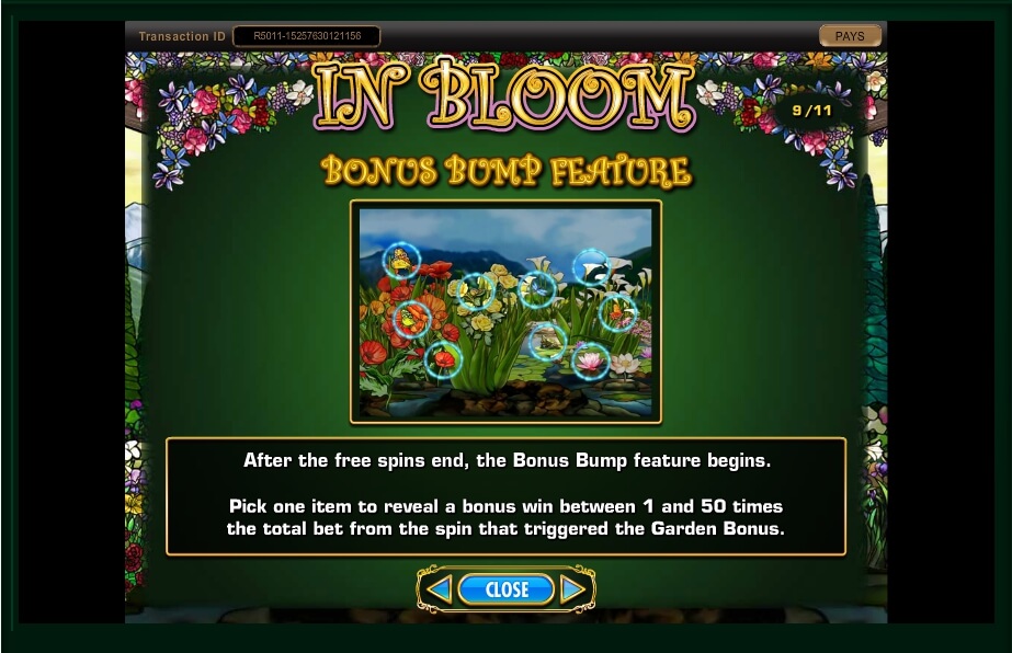 in bloom slot machine detail image 11
