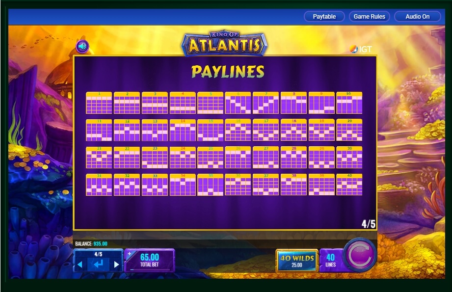 king of atlantis slot machine detail image 1