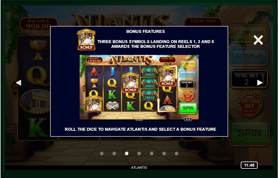 atlantis: city of destiny slot machine detail image 4