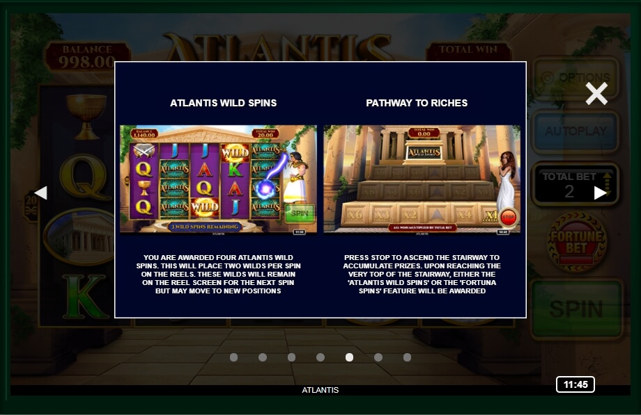atlantis: city of destiny slot machine detail image 2