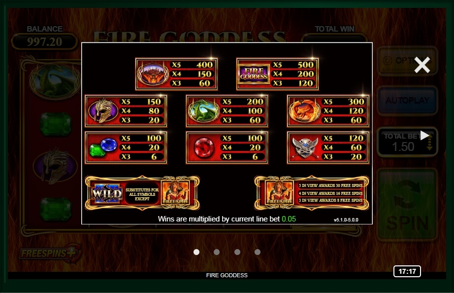 fire goddess slot machine detail image 3