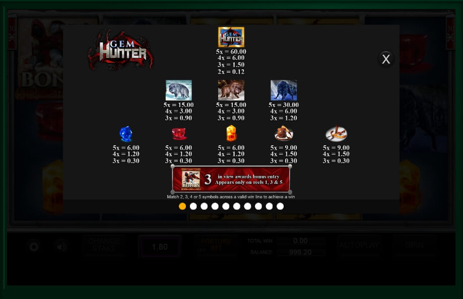 gem hunter slot machine detail image 9
