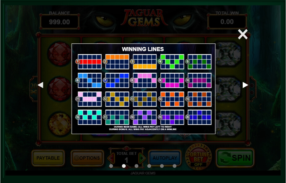 jaguar gems slot machine detail image 4