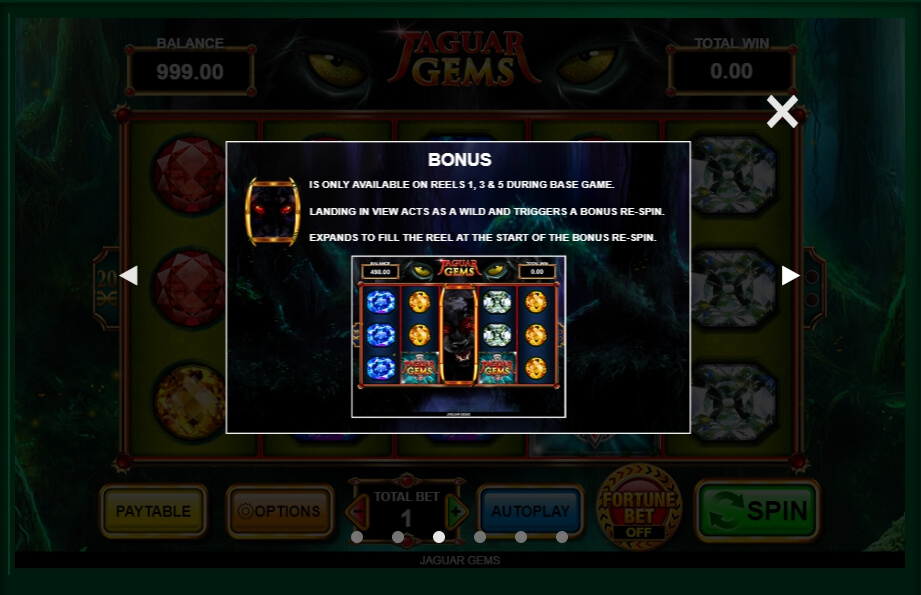jaguar gems slot machine detail image 3