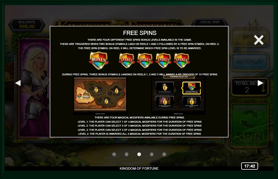 kingdom of fortune slot machine detail image 2