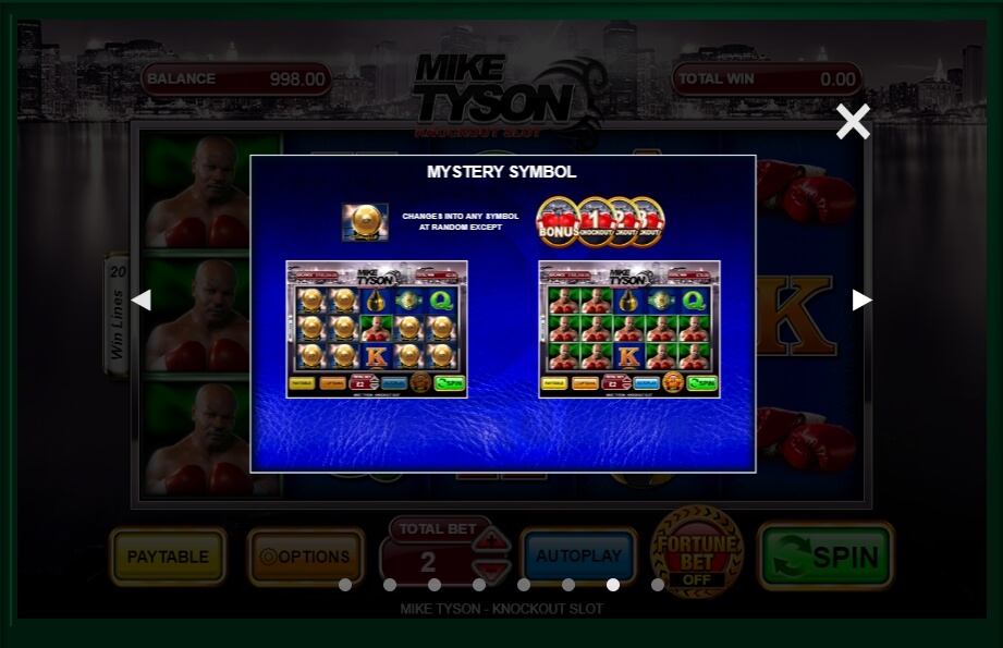 mike tyson knockout slot machine detail image 1