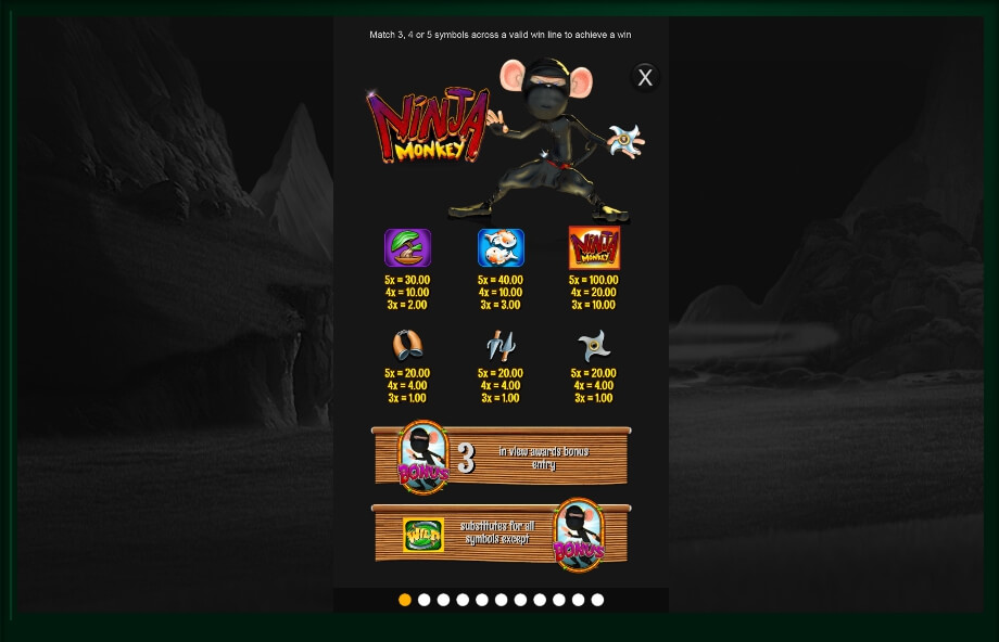 ninja monkey slot machine detail image 10