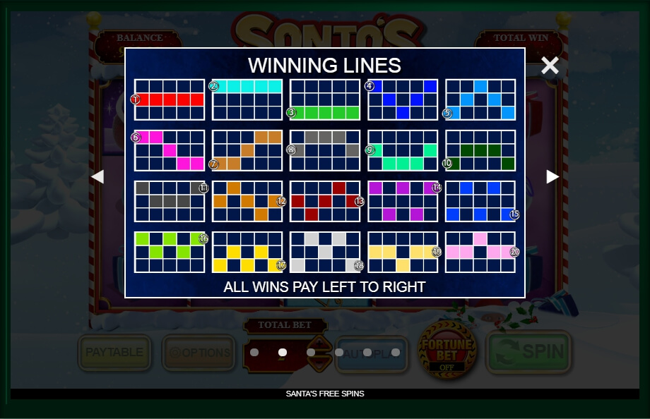 santas free spins slot machine detail image 4