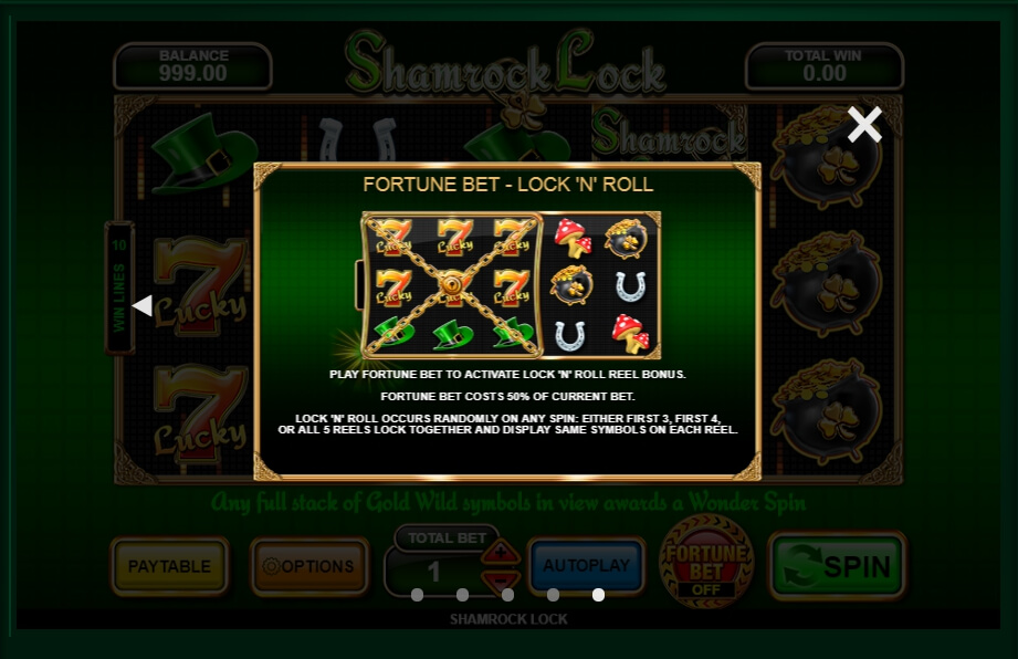 shamrock lock slot machine detail image 0