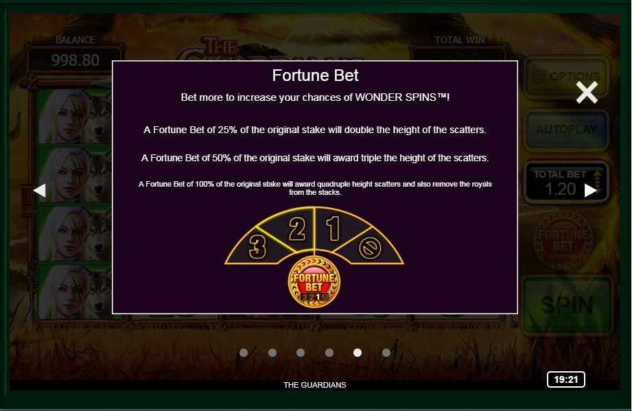 the guardians slot machine detail image 1