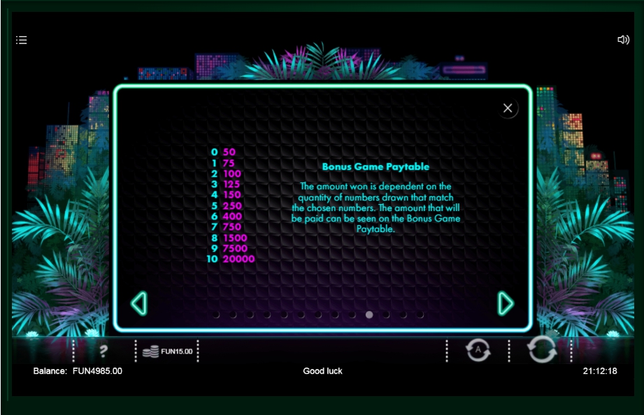 neon jungle slot machine detail image 11
