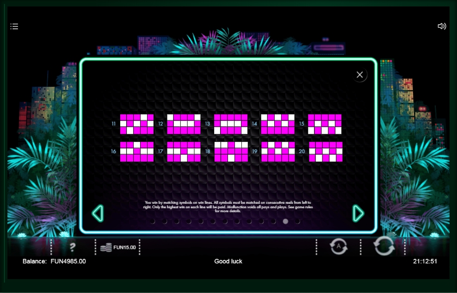 neon jungle slot machine detail image 9
