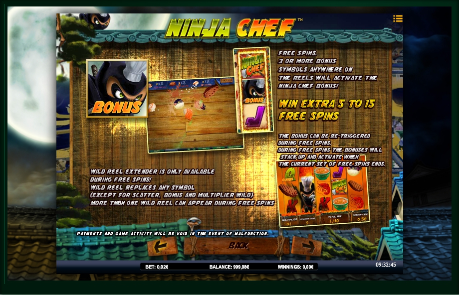 ninja chef slot machine detail image 4