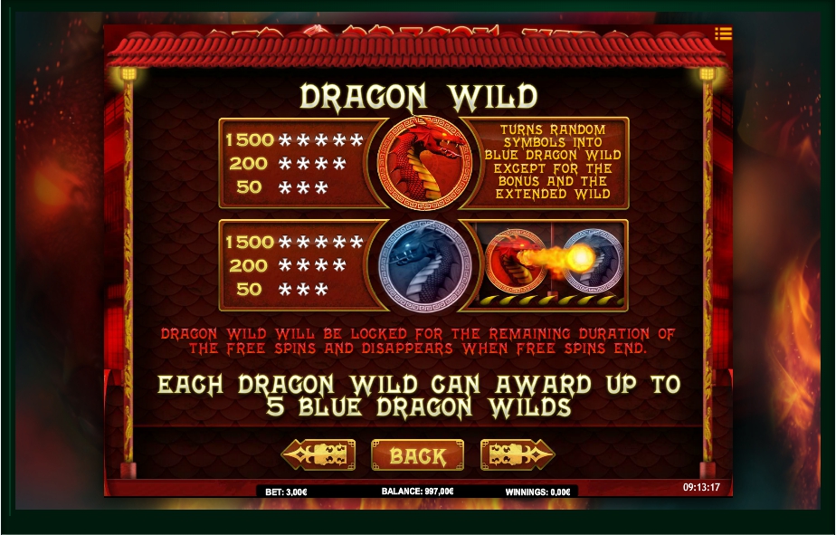 red dragon wild slot machine detail image 5