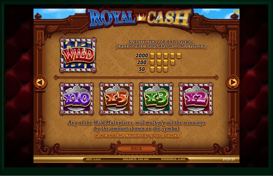 royal cash slot machine detail image 4