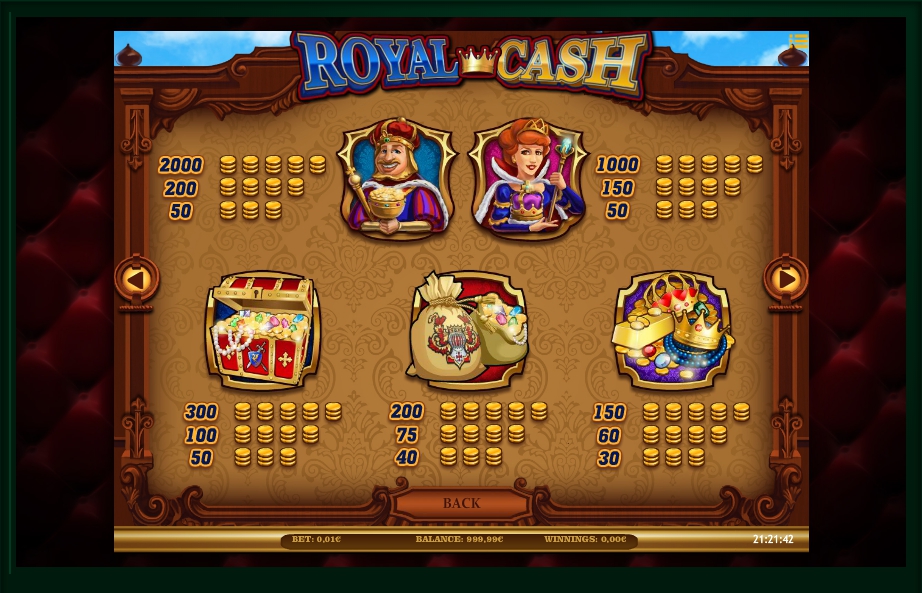 royal cash slot machine detail image 3
