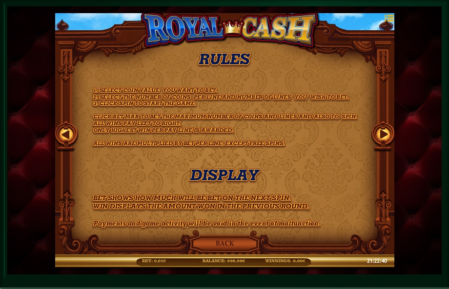 royal cash slot machine detail image 0
