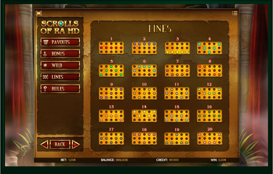 scrolls of ra slot machine detail image 1