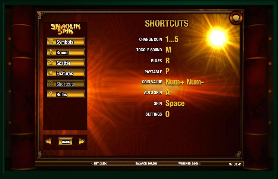 shaolin spin slot machine detail image 1