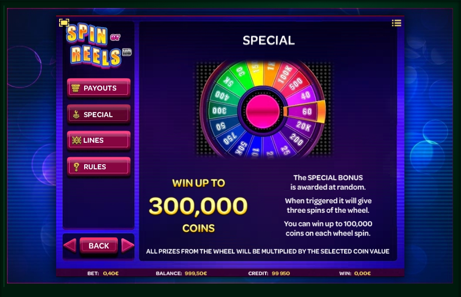 spin or reels slot machine detail image 2
