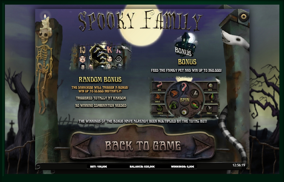 spooky family slot machine detail image 4