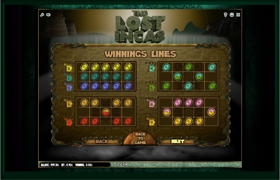 the lost incas slot machine detail image 1