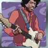 musician in red: a special character - jimi hendrix