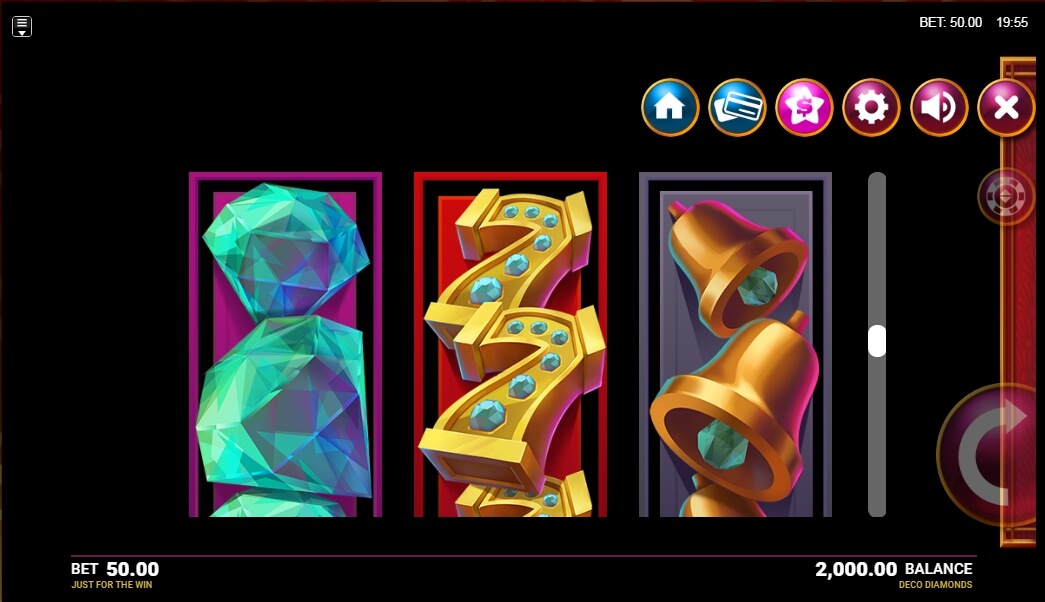 deco diamonds slot machine detail image 3