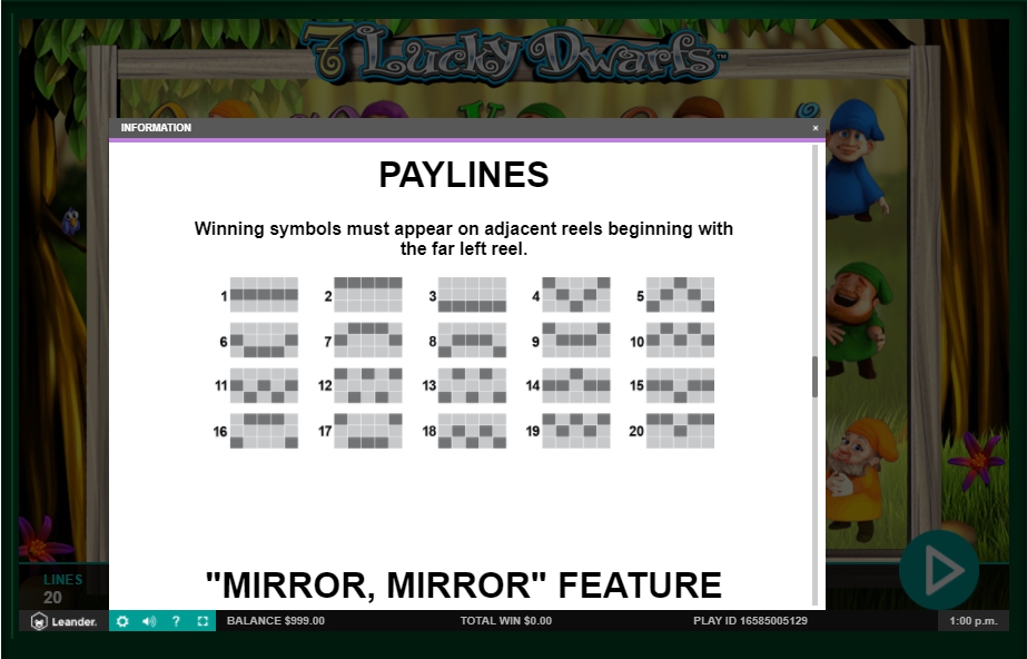 7 lucky dwarfs slot machine detail image 3