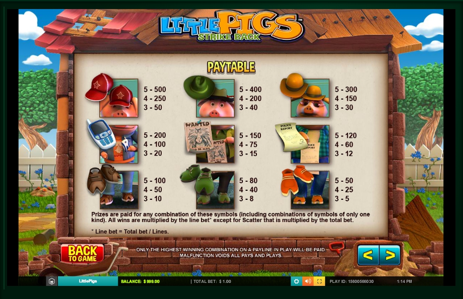 little pigs strike back slot machine detail image 3