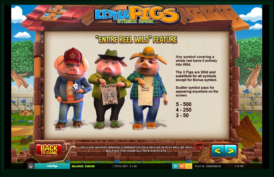 little pigs strike back slot machine detail image 1