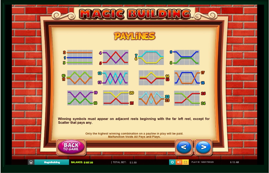 magic building slot machine detail image 2