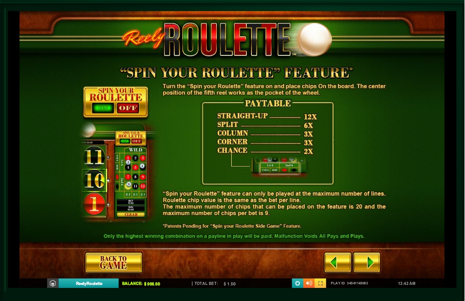 reely roulette slot machine detail image 1