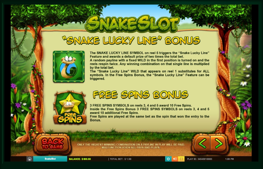 snake slot machine detail image 1
