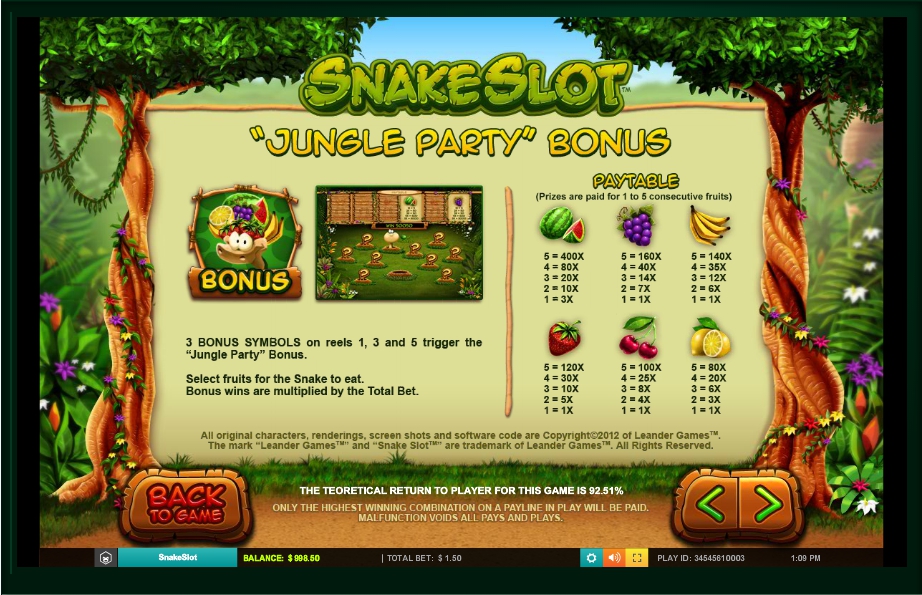 snake slot machine detail image 0