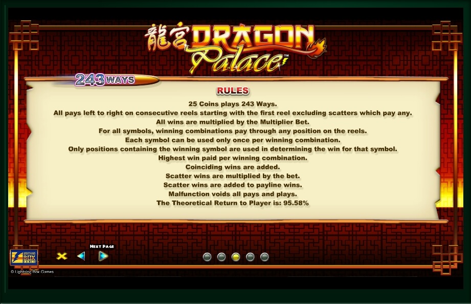 dragon palace slot machine detail image 2