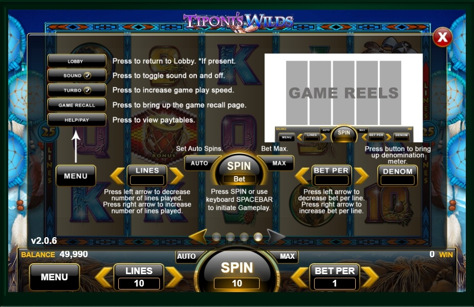 tiponis wilds slot machine detail image 0