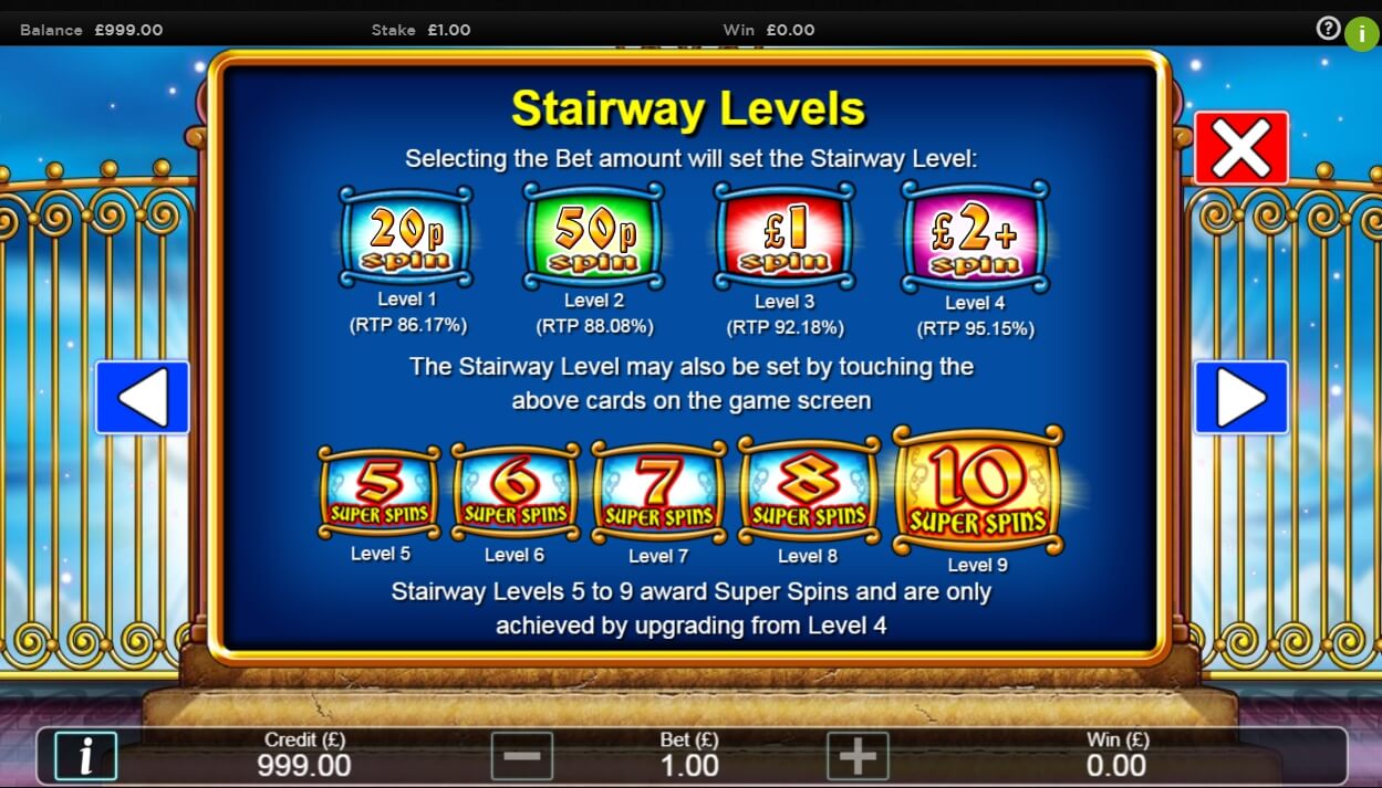 stairway to heaven slot machine detail image 6