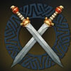 crossed swords - luxury rome