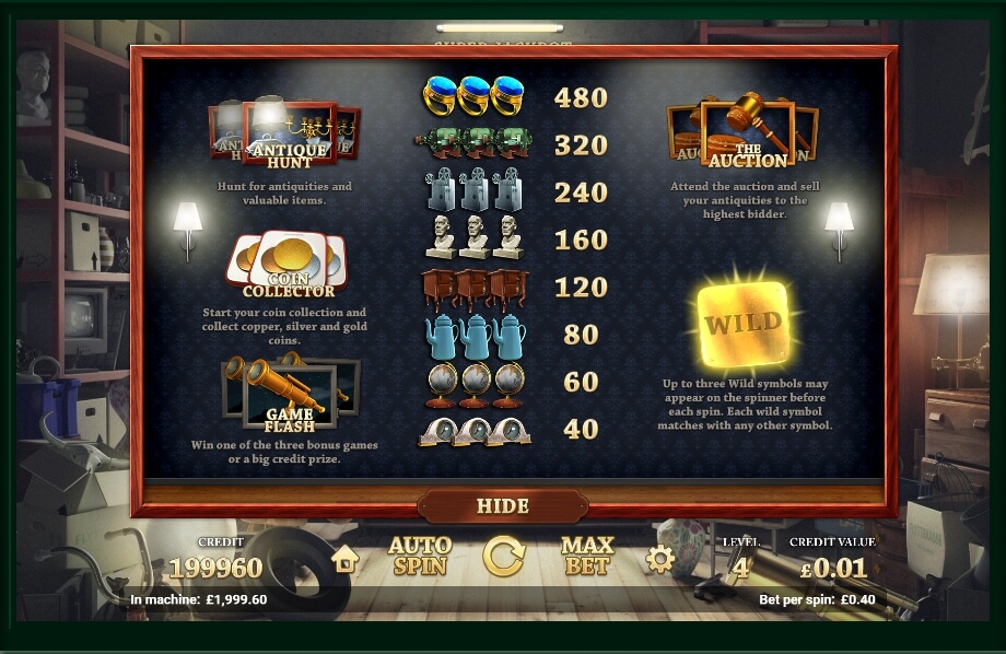 auction day slot machine detail image 0