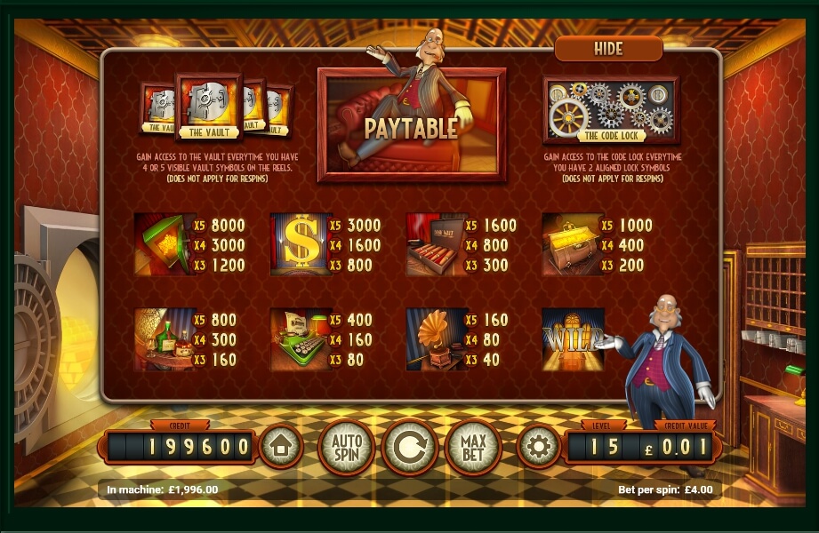 bank walt slot machine detail image 0