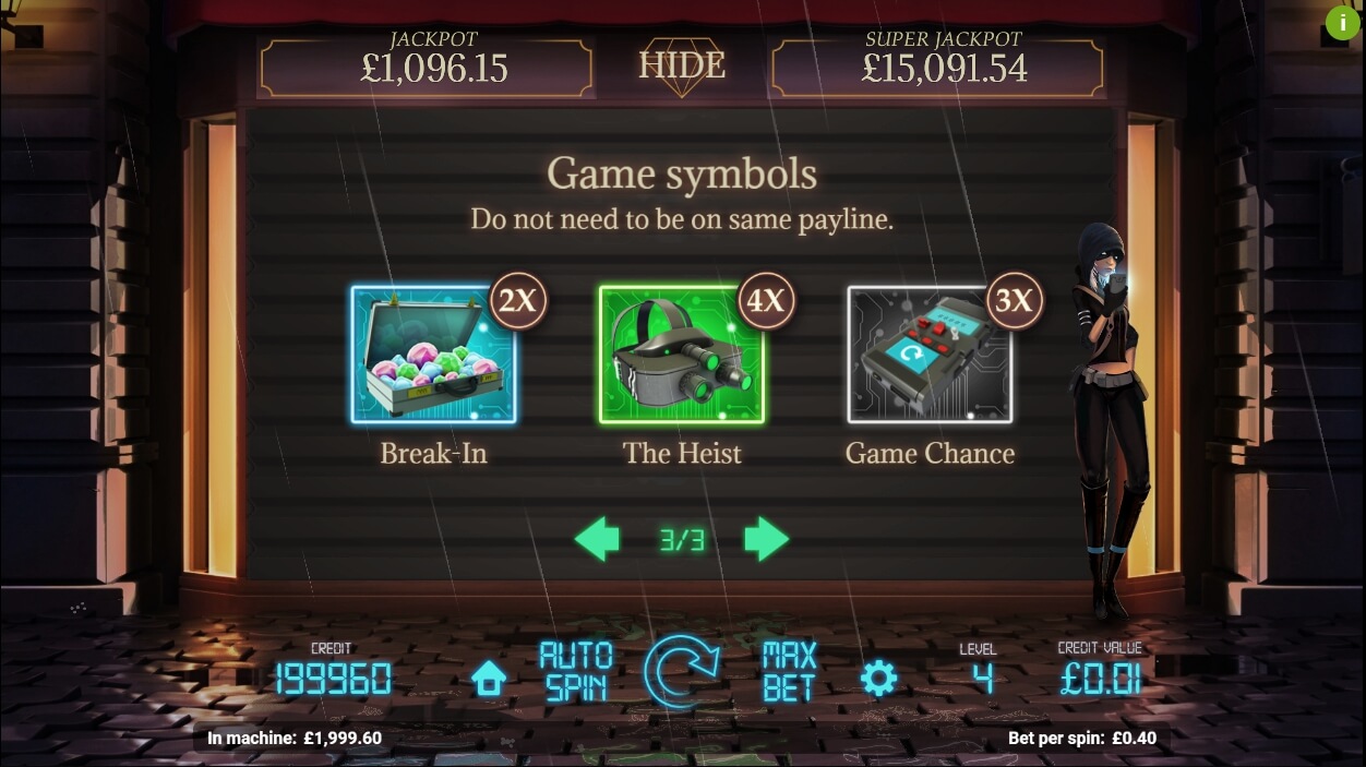 jewel heist slot machine detail image 0
