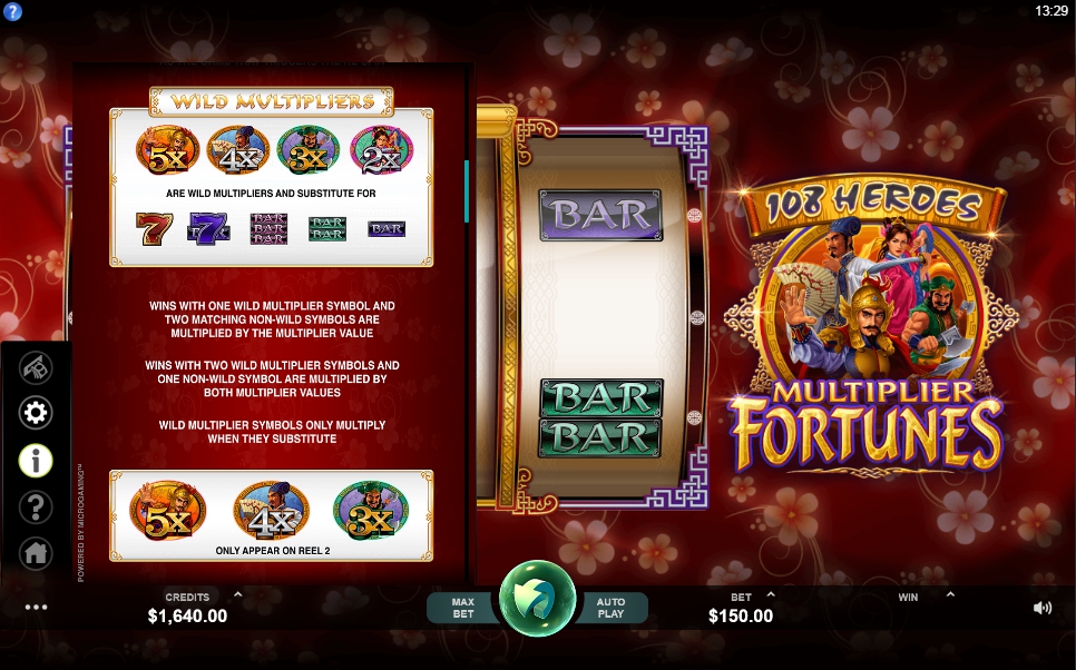 108 heroes multiplier fortunes slot machine detail image 3