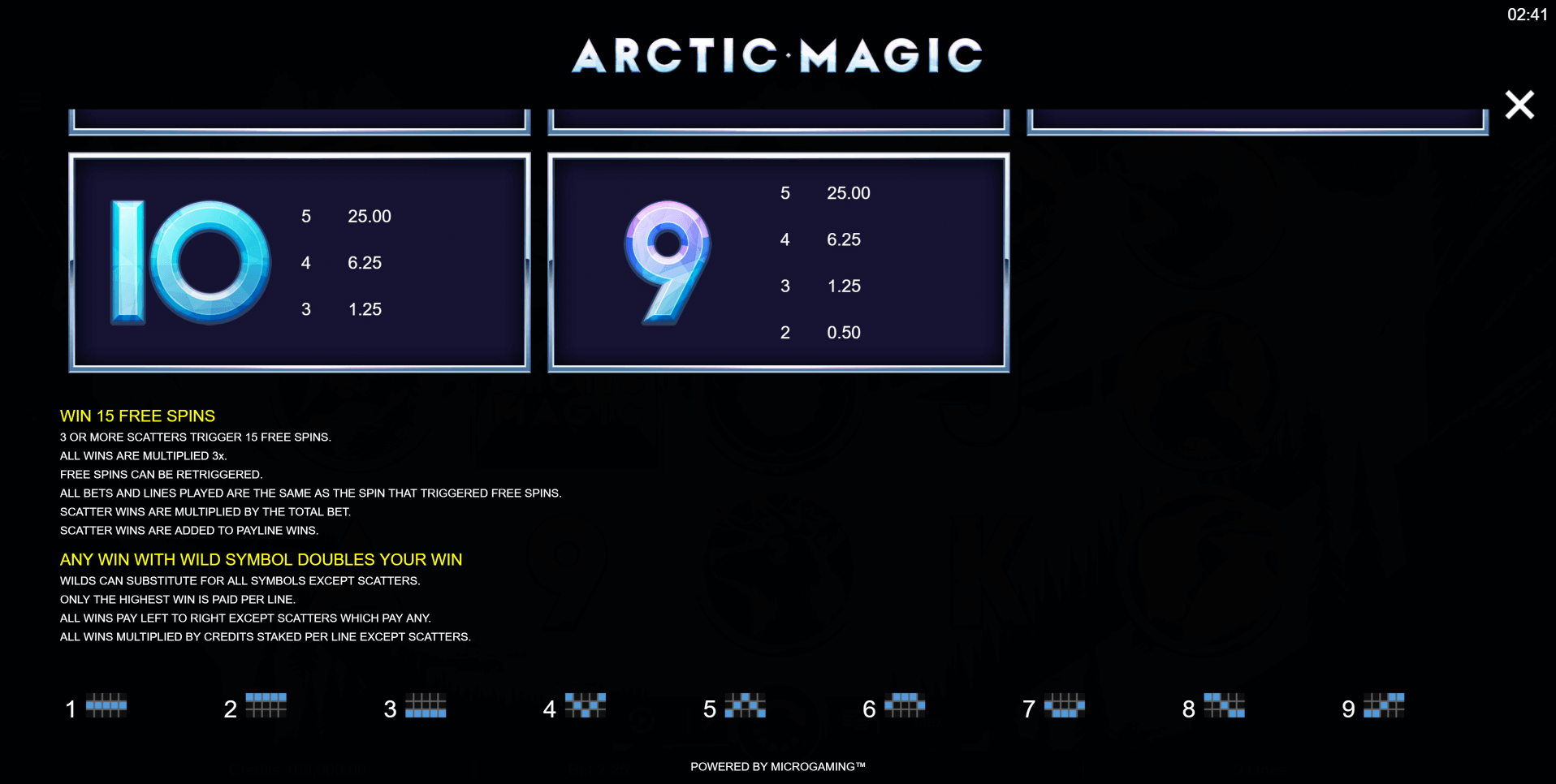 arctic magic slot machine detail image 2