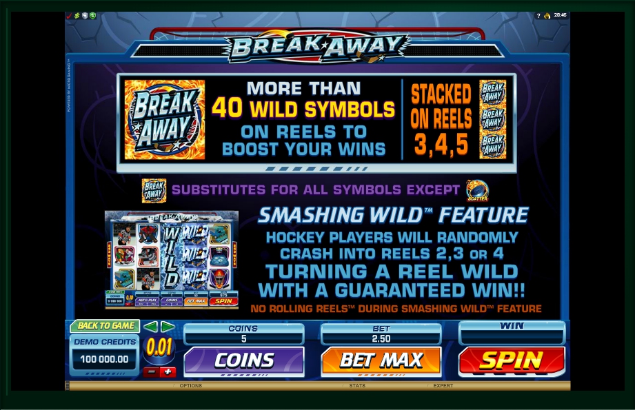 break away slot machine detail image 3