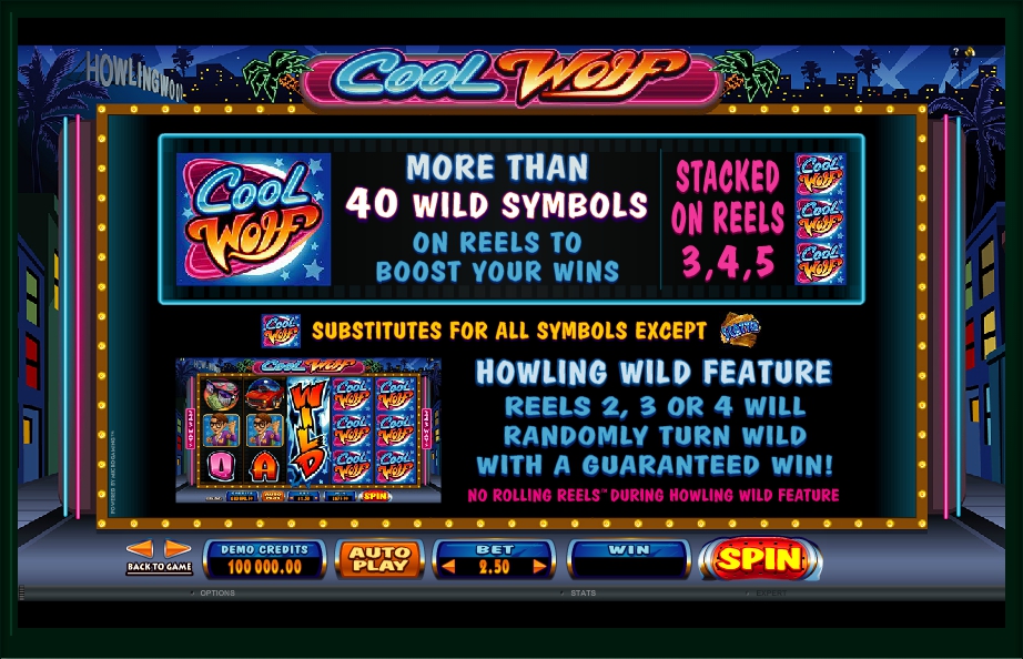 cool wolf slot machine detail image 3