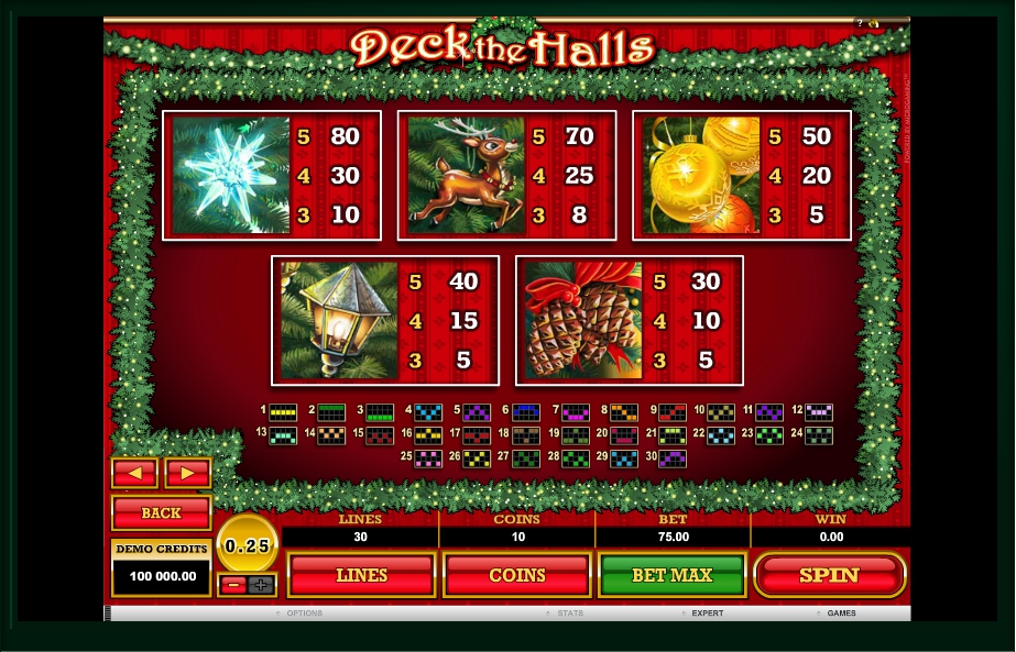 deck the halls slot machine detail image 0