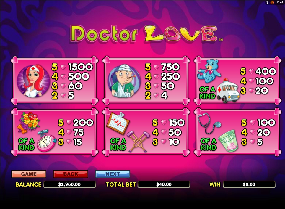 doctor love slot machine detail image 4