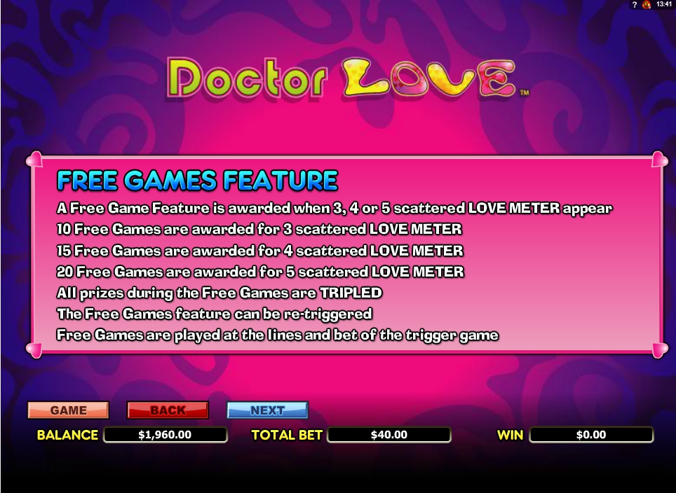 doctor love slot machine detail image 3
