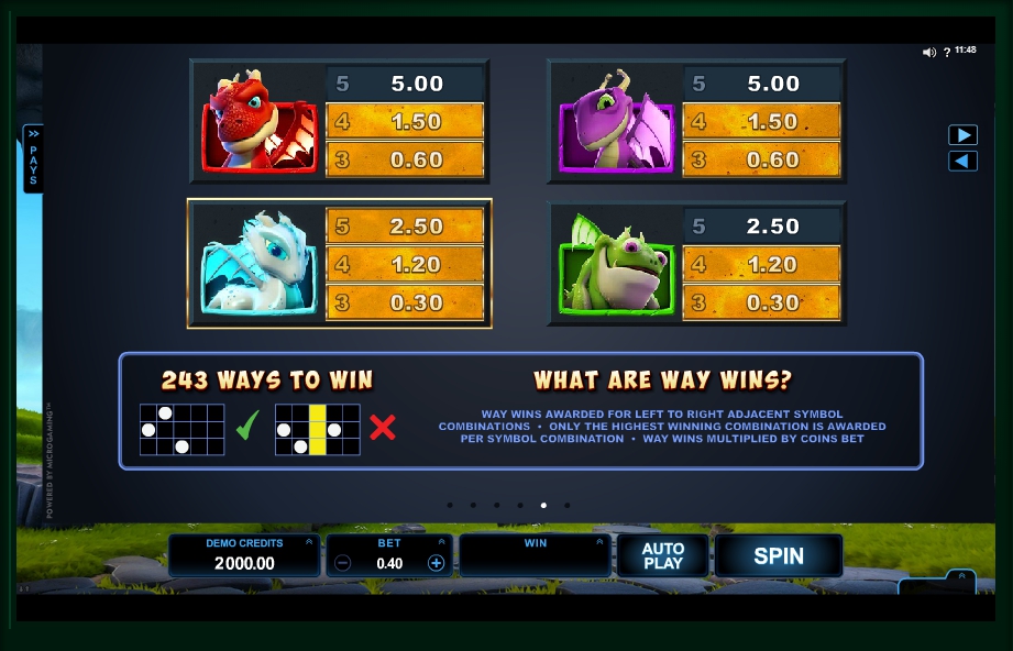 dragonz slot machine detail image 1